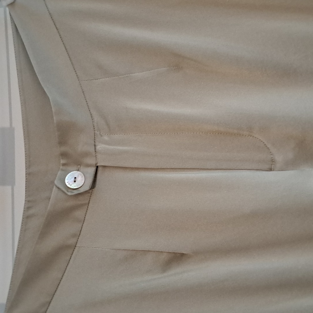 NWT Celadon Wide Leg Silk Trousers (Celadon/Sage Green) - Silk Maison - Picture 7 of 11